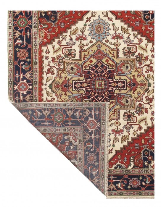 Ivory Persian Serapi design 8' X 10' - 3