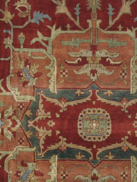 Rust Persain Serapi design rug 11'4'' X 15'2'' - 3