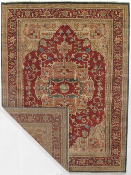 Rust Persain Serapi design rug 11'4'' X 15'2'' - 4