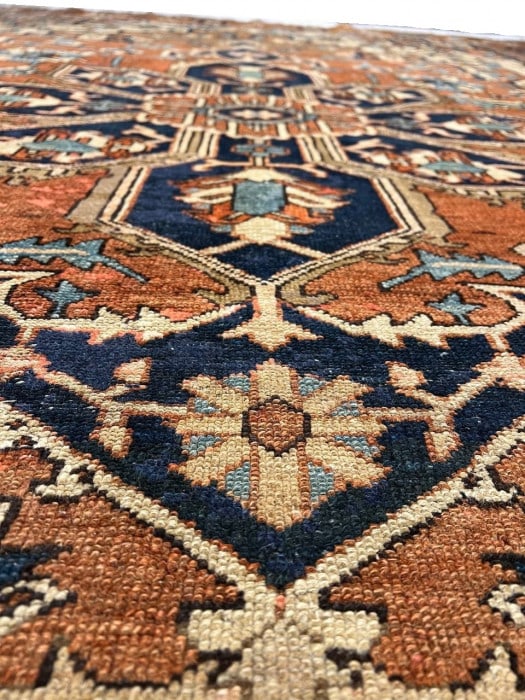 Rust Persian Antique Serapi 10' X 13' - 4
