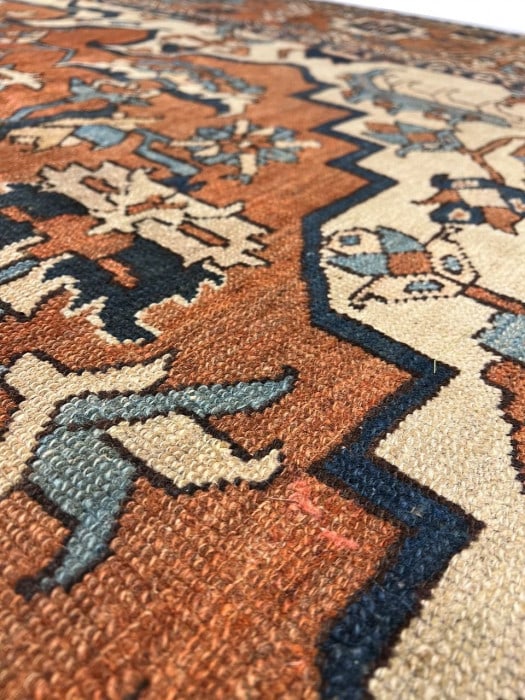 Rust Persian Antique Serapi 10' X 13' - 5