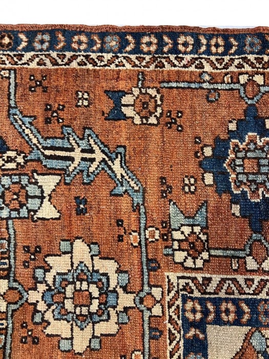 Rust Persian Antique Serapi 10' X 13' - 7