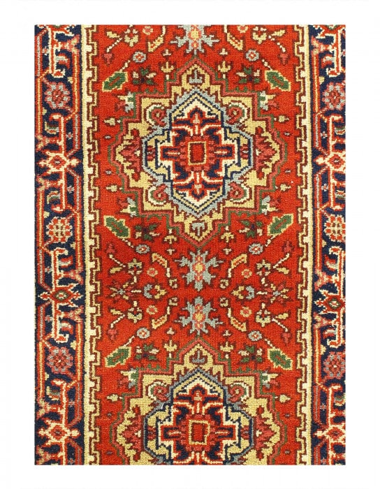 Fine Hand Knotted Serapi Runner 2'6'' X 15'6'' - 2