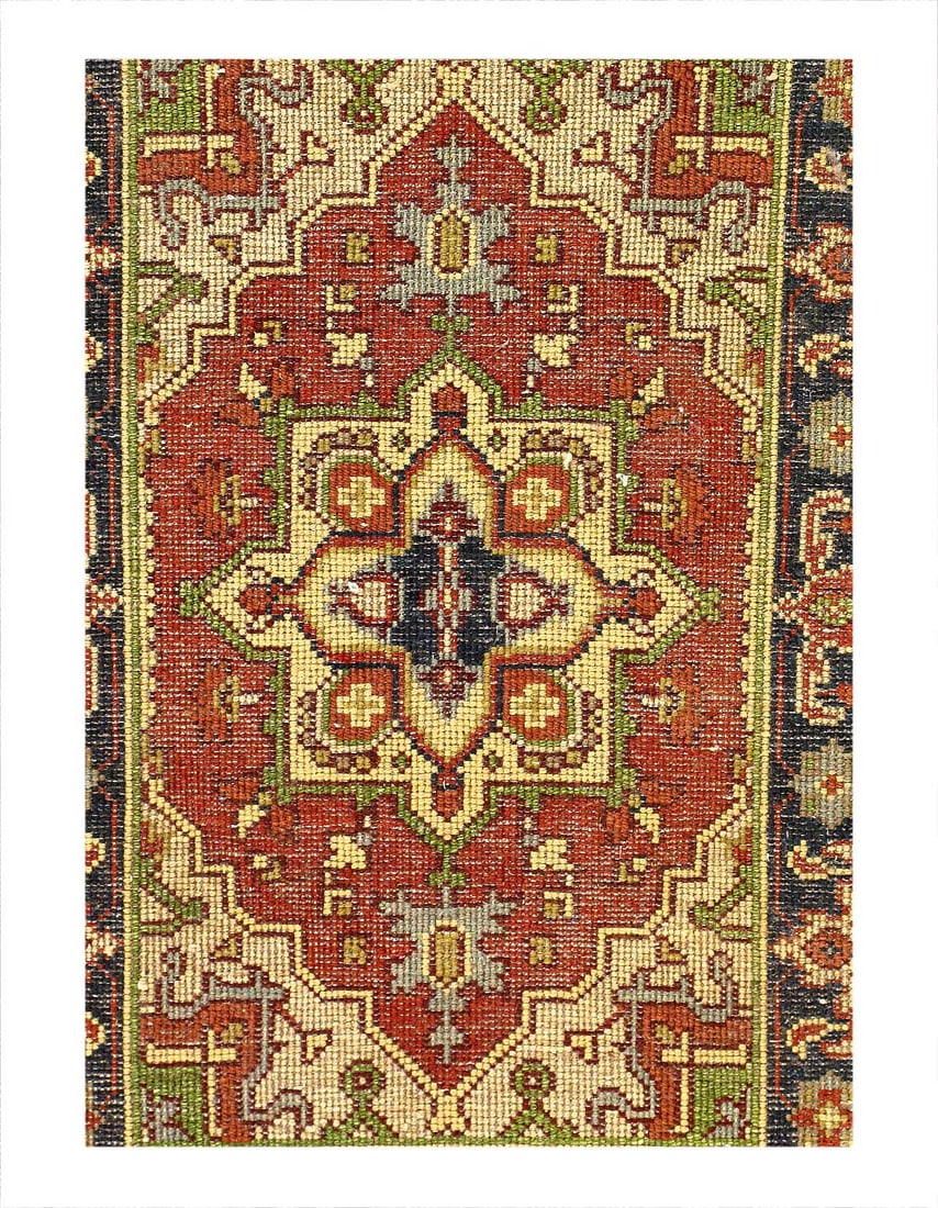 Fine Hand Knotted Persian serapi design 2' X 3' - 2