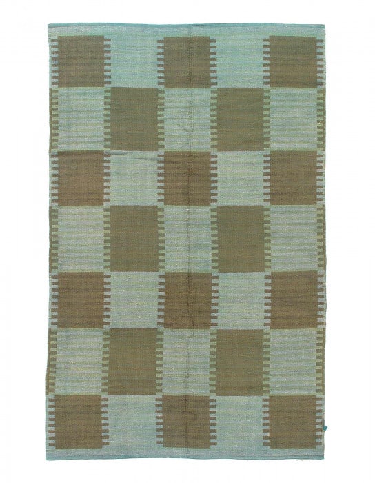Scandinavian reversible Over Dyed rug 5'7"X 9'2" (1 of 3)