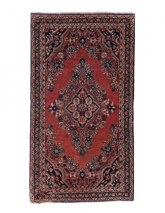 Persian Hand knotted Antique Sarouk 2' X 3'11'' (1 of 3)