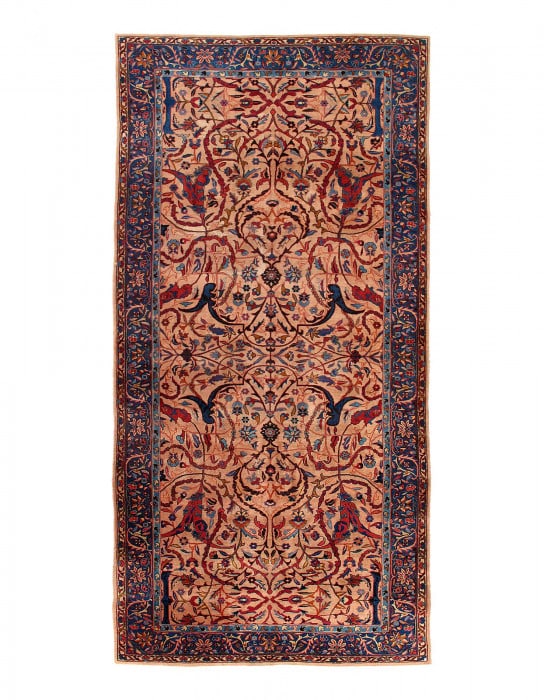 Hand Knotted Antique sarouk Rug 6'5"x 14' (1 of 3)