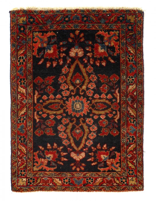 Persian Hand Knotted Antique sarouk 2'X 2'5" (1 of 3)