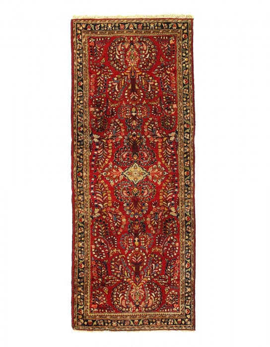Persian Hand Knotted Antique sarouk 2'5'' X 6'3'' (1 of 6)
