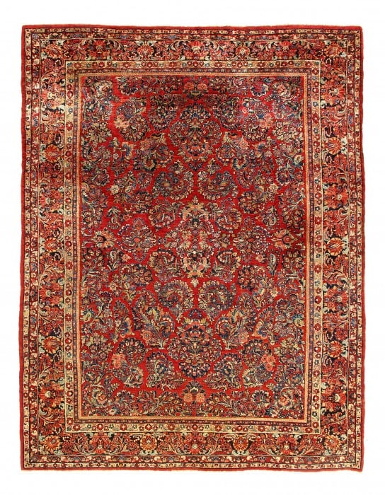 Persian Hand Knotted Antique Sarouk 8'9'' X 11'11'' (1 of 8)