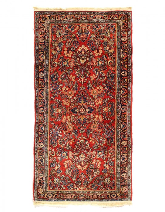 Persian Rust Antique Sarouk 2'6"X 5' (1 of 4)