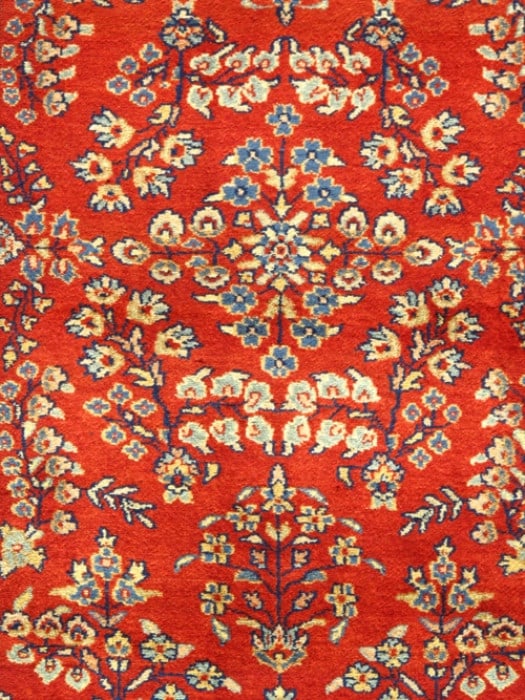 Rust Persian sarouk design Runner 2'.6''x12' - 2
