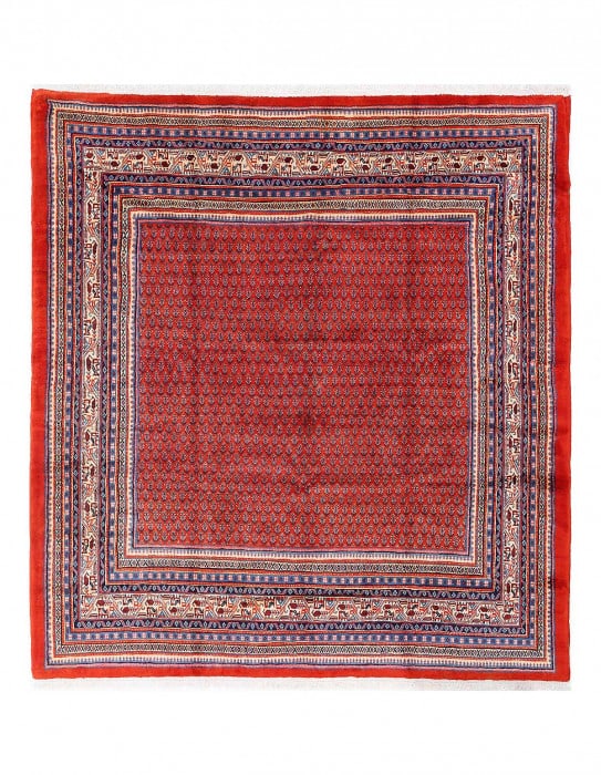 Red Persian Antique Sarouk Mir 7'9" x 8'5" (1 of 4)