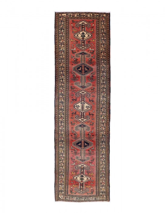 Rust Color Persian Serab Runner 3'4'X13'2" (1 of 4)