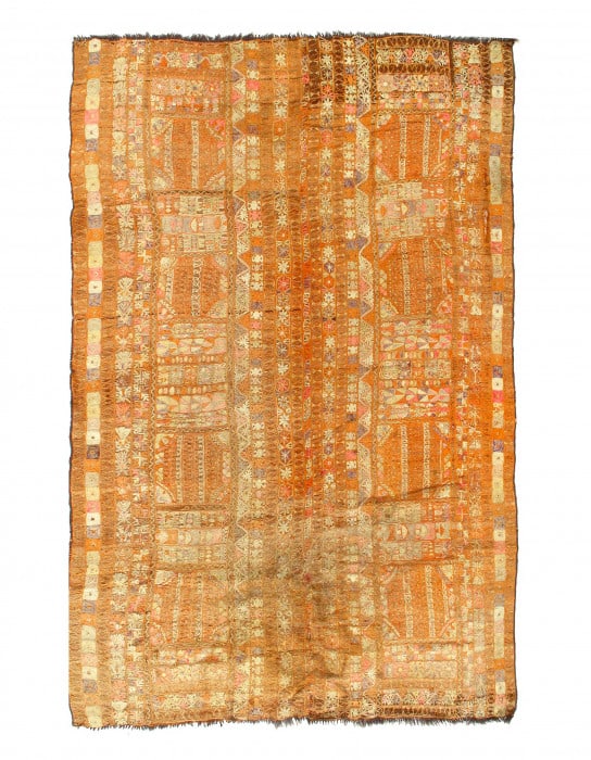 Fine Hand woven Flat Weave vintage Sumak 5'1"X 7'9" (1 of 4)