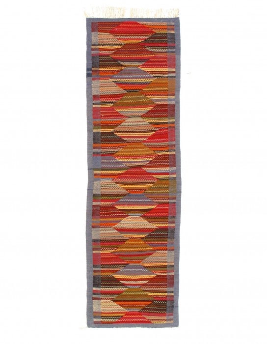 Fine Hand Knotted Flat Weave Moroccan runner 2'2'' X 8'5'': Fine Hand Knotted Flat Weave Moroccan runner 2'2'' X 8'5'' - Circa 1970, Moroccan, Hand-Knotted, Flat Weave, 300 -D11827- 862.This item is part of our fine auction collection which includes many fine