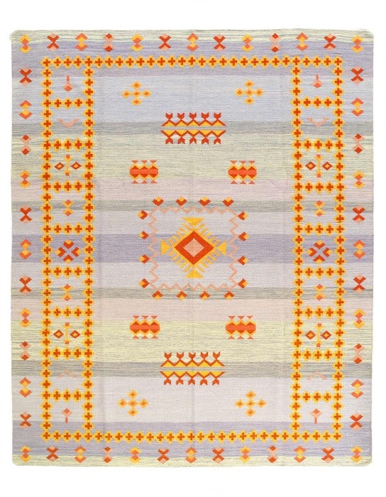 Fine Hand Knotted Flat Weave Moroccan rug 8' X 10' (1 of 3)