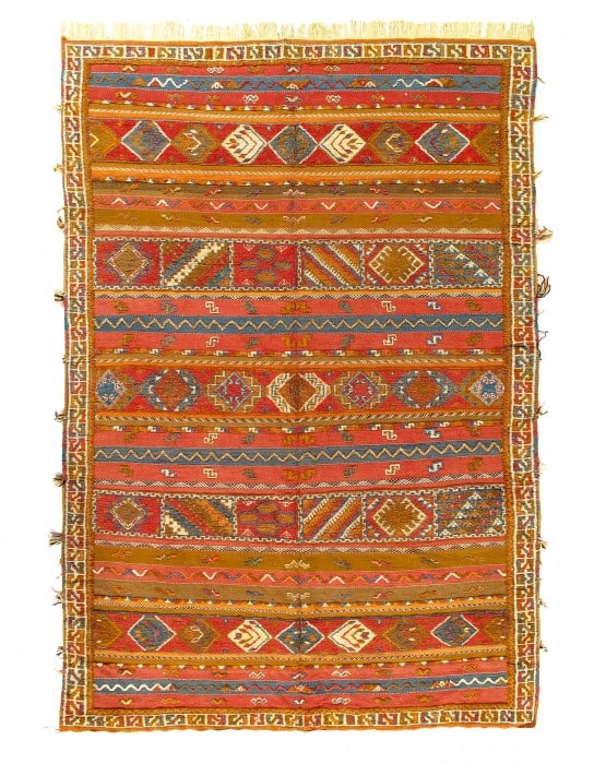 Fine Hand Knotted Vintage Authentic Moroccon 8'1'' X 12' (1 of 3)