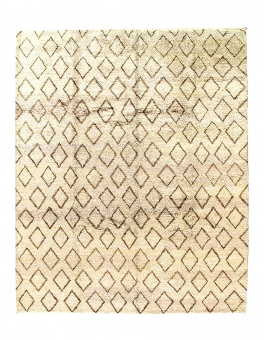 Beige color hand knotted Moroccon 8' X 9'11'' (1 of 4)