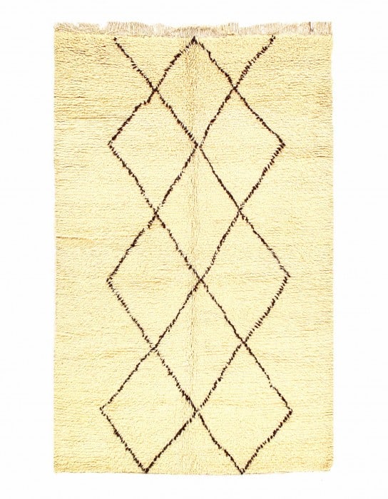 Fine Hand Knotted Vintage Genuine Moroccon 4'4'' X 6'11'' (1 of 3)
