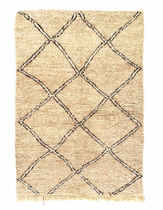Fine Hand Knotted Vintage Genuine Moroccon 5'3'' X 7'7'' (1 of 3)