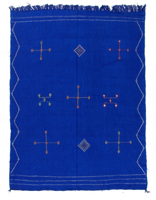 Fine Hand woven Flat Weave vintage Moroccan 6'3'' X 8'9'' (1 of 3)