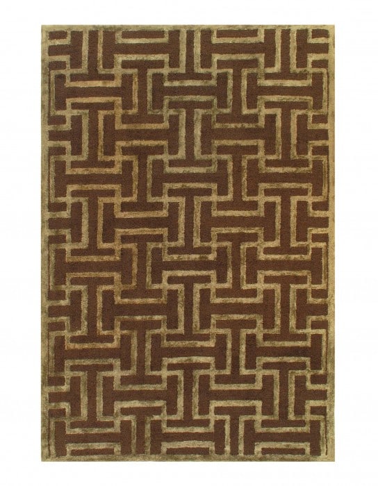 Brown Hand-Tufted 4' 9'' X 7'8'' (1 of 2)