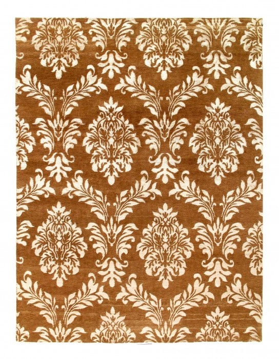 Light Brown Modern Bamboo Silk 9 ' X 12' (1 of 7)