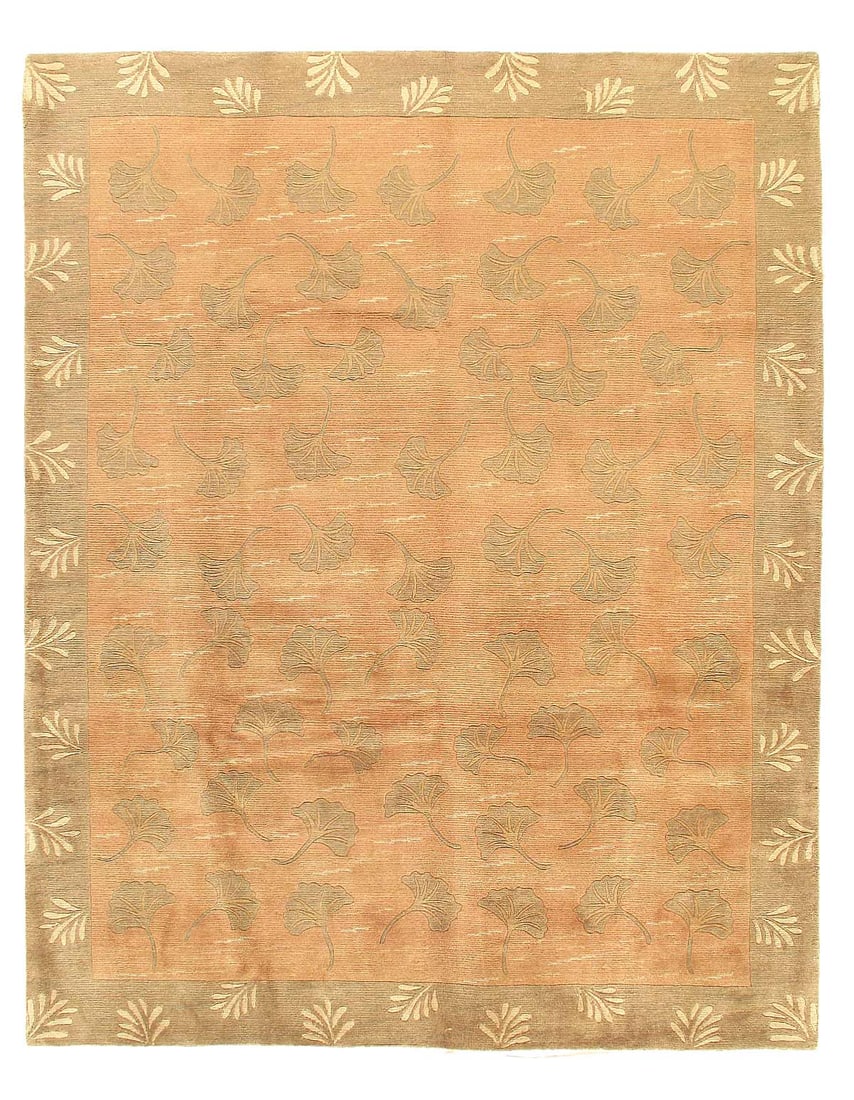 Fine Hand Knotted Tabatian Japanese leaf rug 9'x12' (1 of 3)