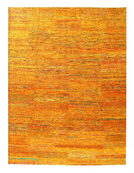 Gold Color Fine Hand Knotted Modern Rug 9'2'' X 12' (1 of 9)