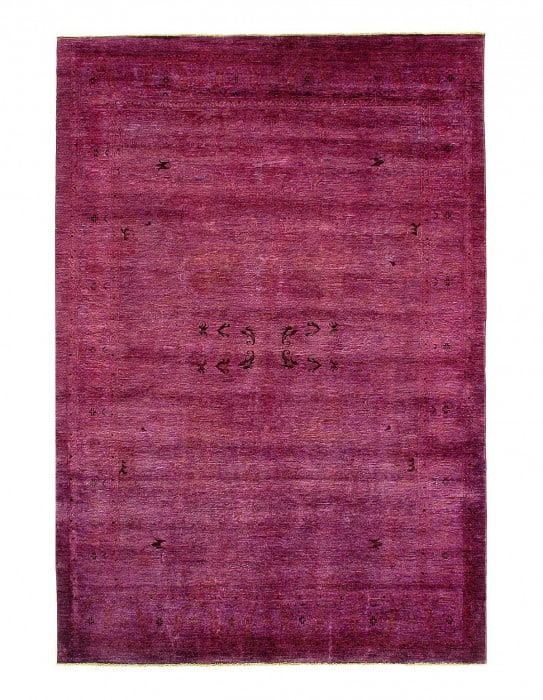 Fine Hand knotted Overdyed Modern rug size 6'4'' X 9'6'': Fine Hand knotted Overdyed Modern rug size 6'4'' X 9'6'' - New, Modern, Hand-Knotted, Lamb's Wool, 300 -D14188- 862.This item is part of our fine auction collection which includes many fine home acces