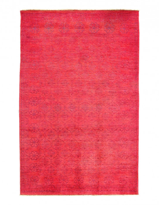 Fine hand knotted Overdyed Modern rug 5'7'' X 9'3'' (1 of 3)