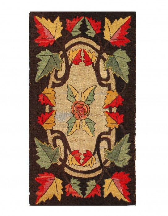 Multi Color American Hooked Rug 2'11'' X 4'9'' (1 of 3)
