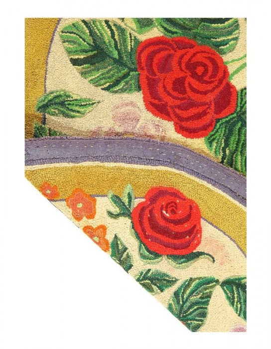 American Antique Hooked Rug 2'11'' X 4'7'' - 3