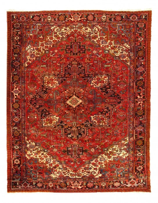 Antique Persian heriz 9'7'' X 12'7'' (1 of 3)