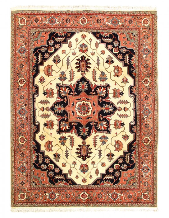 Antique Persian Heriz Serapi Rug 8'X 11' (1 of 3)