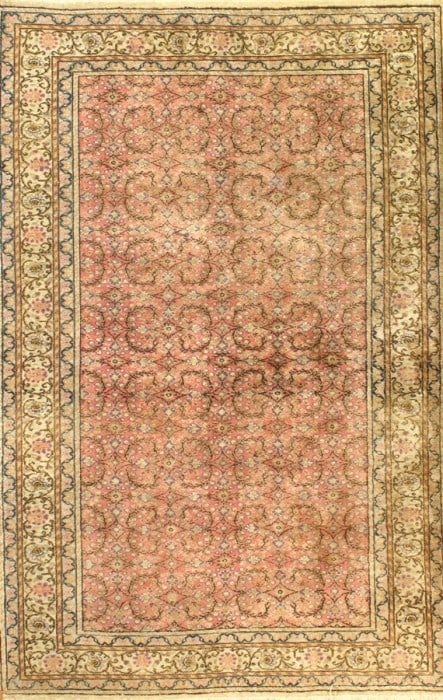 Pink Turkish Hereke 4' X 6' (1 of 1)