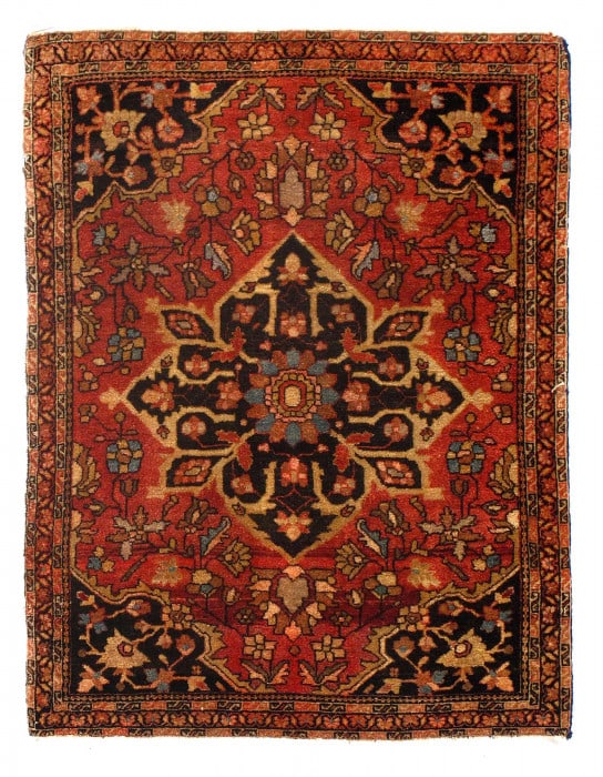 Fine Hand Knotted Persain Antique Farahan 2'X 2'7": Fine Hand Knotted Persain Antique Farahan 2'X 2'7" - CIRCA 1880, Farahan, Hand-Knotted, Lamb's Wool, 300 -D15195- 862.This item is part of our fine auction collection which includes many fine home acc