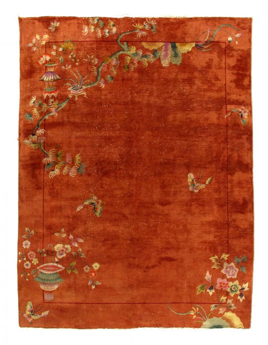 Antique Chinese Art Deco Rug 8'9"X 11'5" (1 of 3)