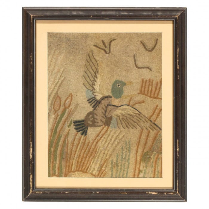 Fine Hand Knotted Vintage Tapestery 21" X 25" (1 of 3)