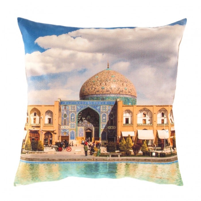 Persian Architecture Isfahan Throw Pillow 16' X 16': Persian Architecture Isfahan Throw Pillow 16' X 16' - New, Isfahan, N/A, Cotton, 300 -IR 102- 862.This item is part of our fine auction collection which includes many fine home accessories including a