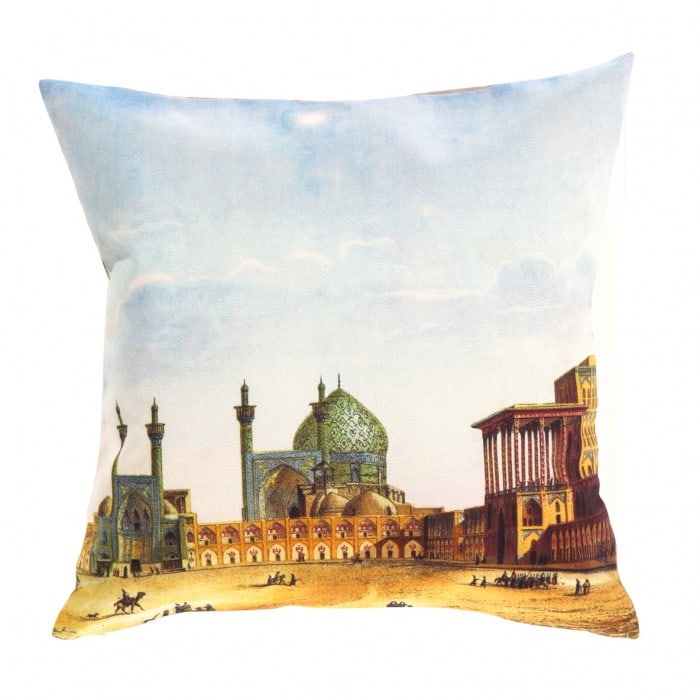Persian Architecture Isfahan Throw Pillow 16' X 16': Persian Architecture Isfahan Throw Pillow 16' X 16' - New, Isfahan, N/A, Cotton, 300 -IR 103- 862.This item is part of our fine auction collection which includes many fine home accessories including a