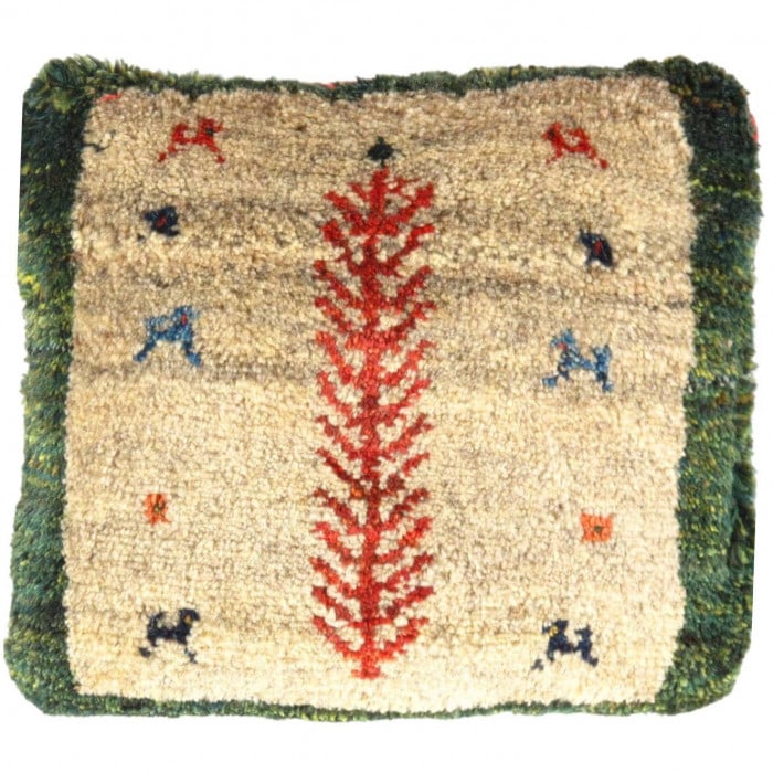 Fine Hand knotted Persian Gabbeh pillow 14'' X 16'' (1 of 2)