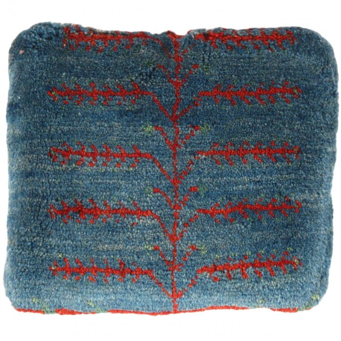 Fine Hand knotted Gabbeh pillow 15"X 16" (1 of 2)