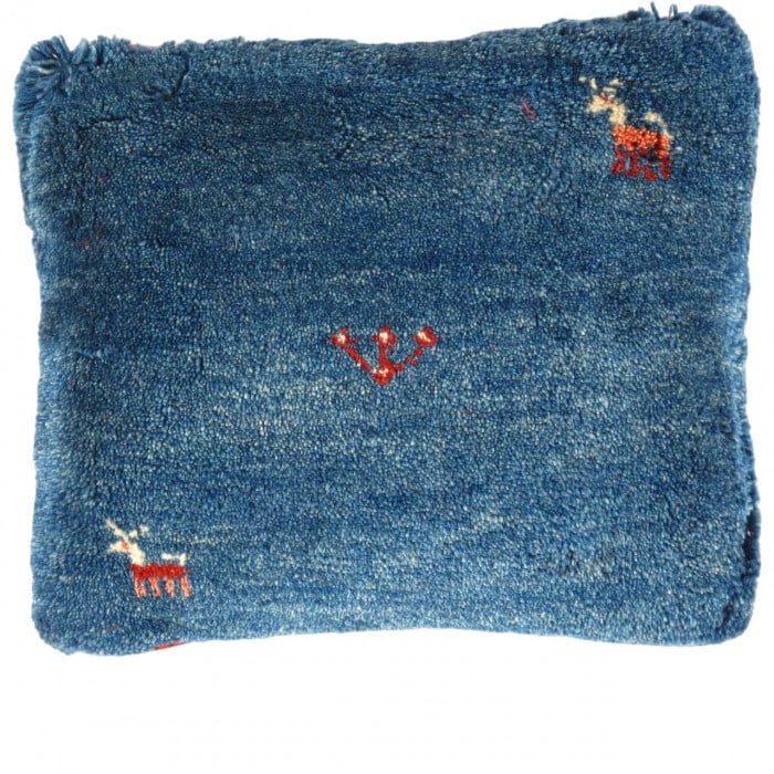 Fine Hand knotted Gabbeh pillow 15"X 17" (1 of 2)