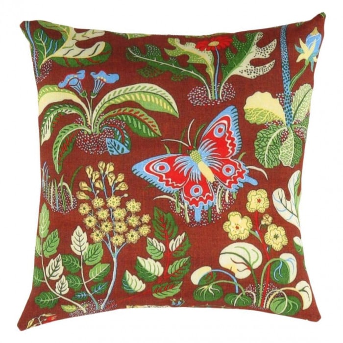 Turkish Fine Silk tropical Pillow 24" (1 of 2)