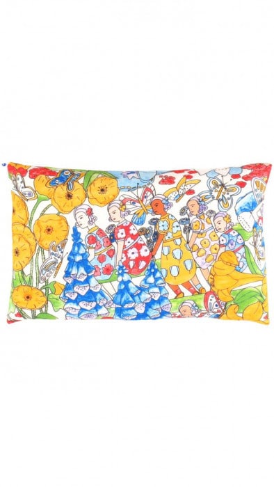 Turkish Fine Silk Style Pillow 16"x24" (1 of 2)