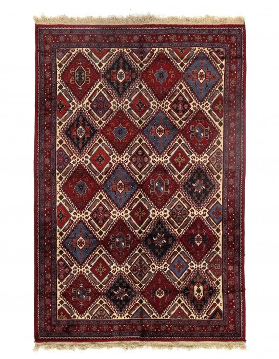 Persian Fine Hand Knotted Yalameh 6'7'' X 9'11'': Persian Fine Hand Knotted Yalameh 6'7'' X 9'11'' - New, Yalameh, Hand-Knotted, Lamb's Wool, 300 -D09612- 862.This item is part of our fine auction collection which includes many fine home accessories