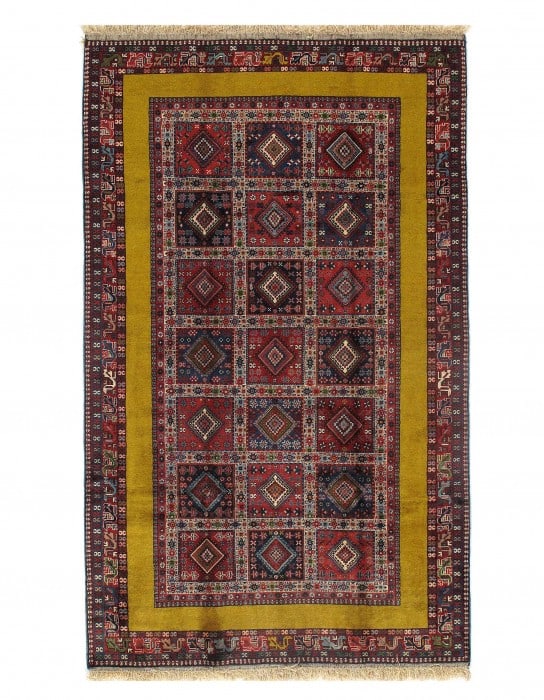 Multi color Persian Yalameh 5' X 8': Multi color Persian Yalameh 5' X 8' - New, Yalameh, Hand-Knotted, Lamb's Wool, 300 -D09575- 862.This item is part of our fine auction collection which includes many fine home accessories including ant