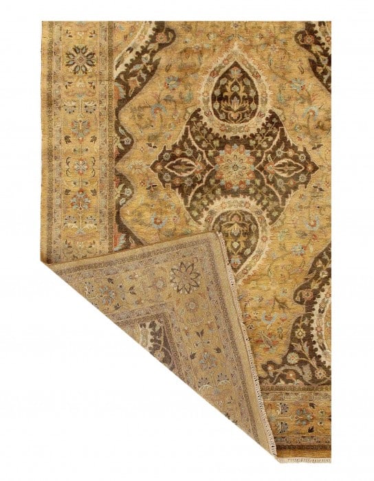 Ivory Tabriz Design 6' X 9' - 4